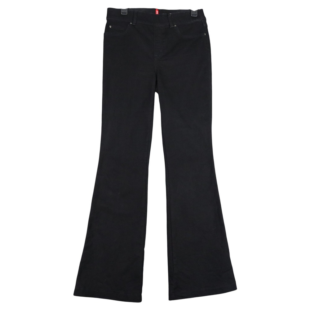 Spanx Flare Jeans Womens M Pull-On Shaping Stretch Denim High Rise Professional